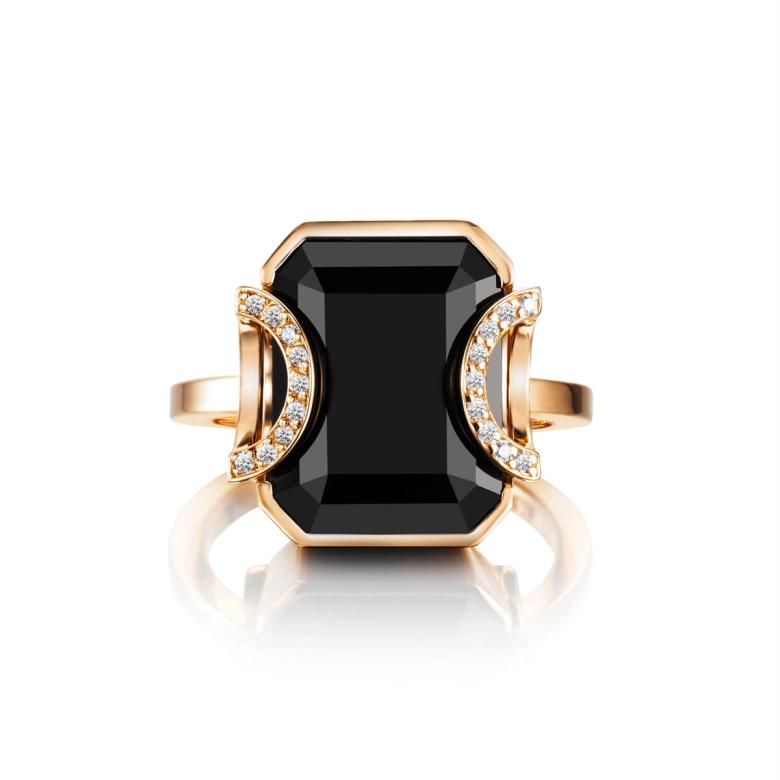 Little Magic Star Ring - Onyx.