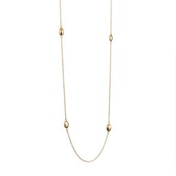 Love Bead Long Necklace - Gold