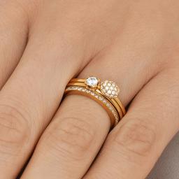 Love Bead Ring - Diamonds