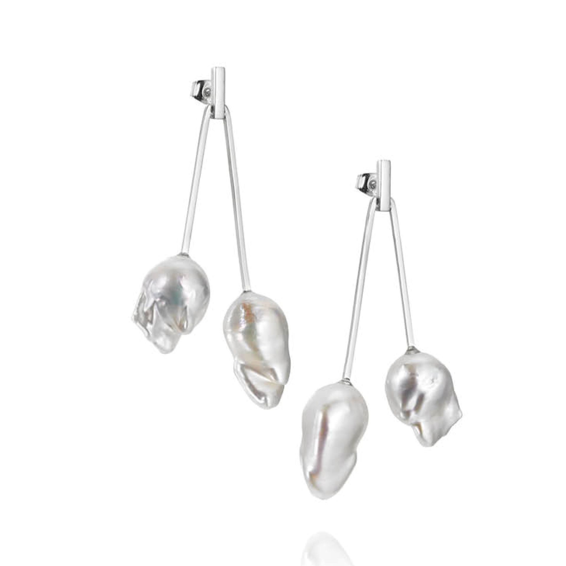 Läs mer om Efva Attling Natures Unique Earrings ONE SIZE - SILVER