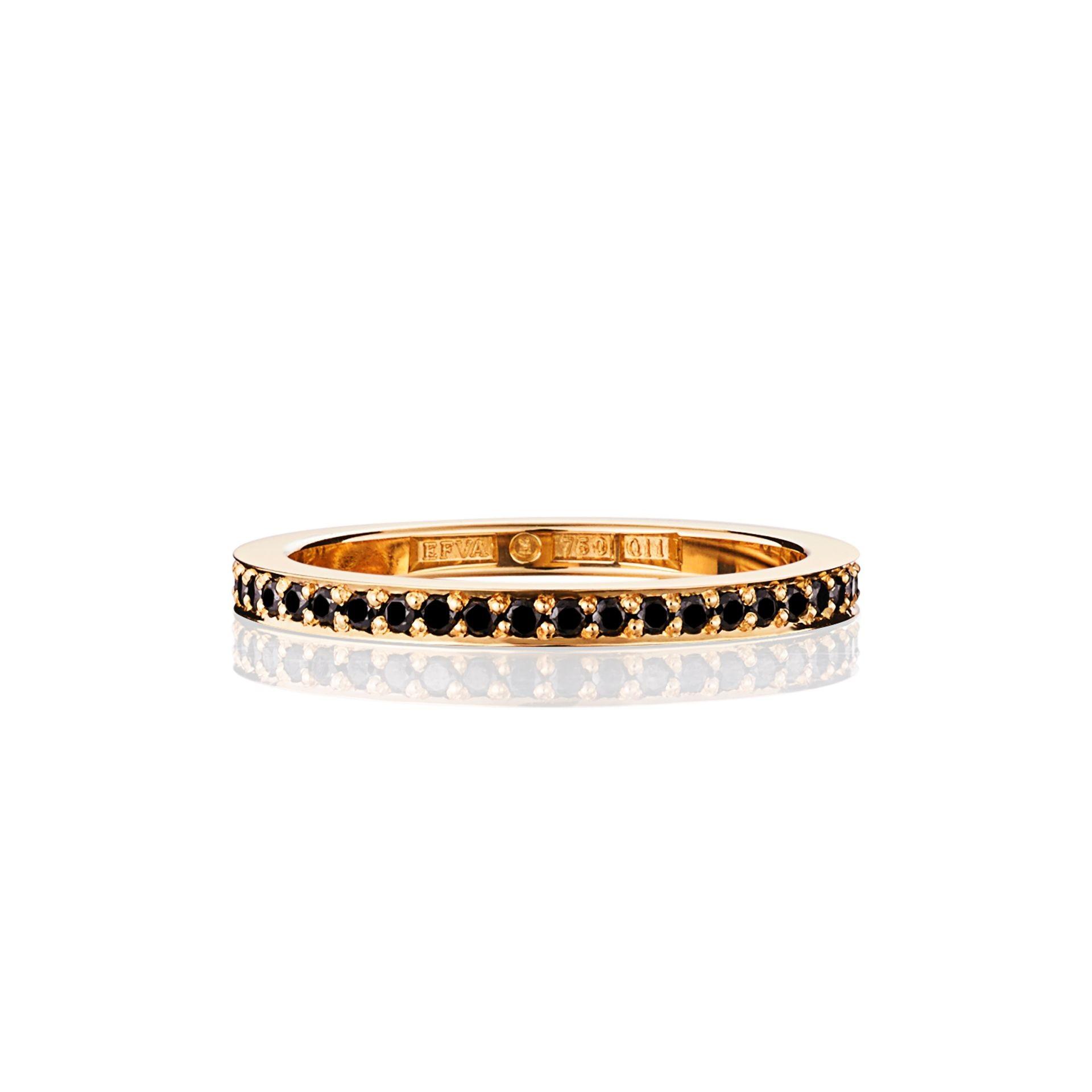 Signature & Black Stars Thin Ring