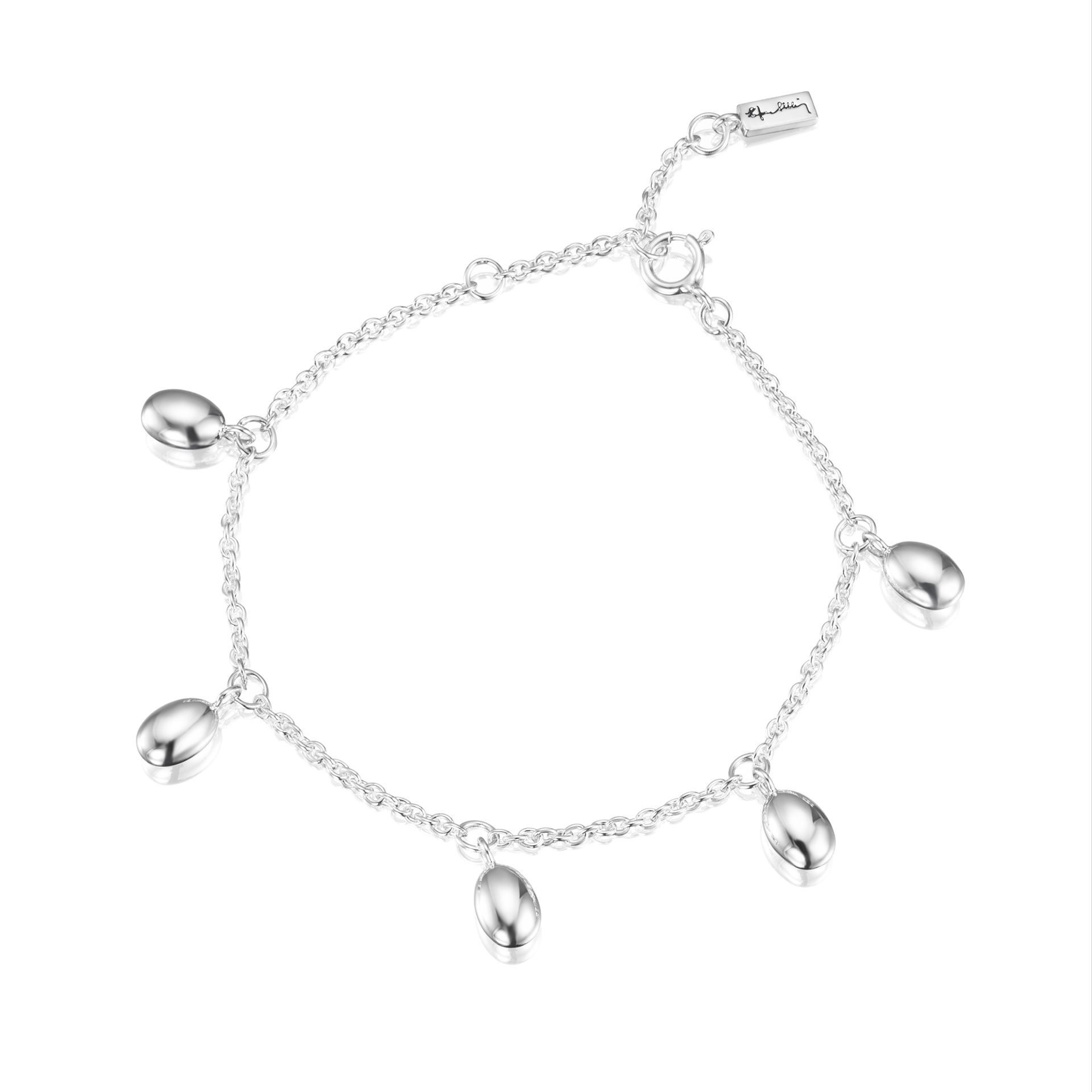 Efva Attling Love Beads Plain Bracelet 16/17.5/19 CM - SILVER