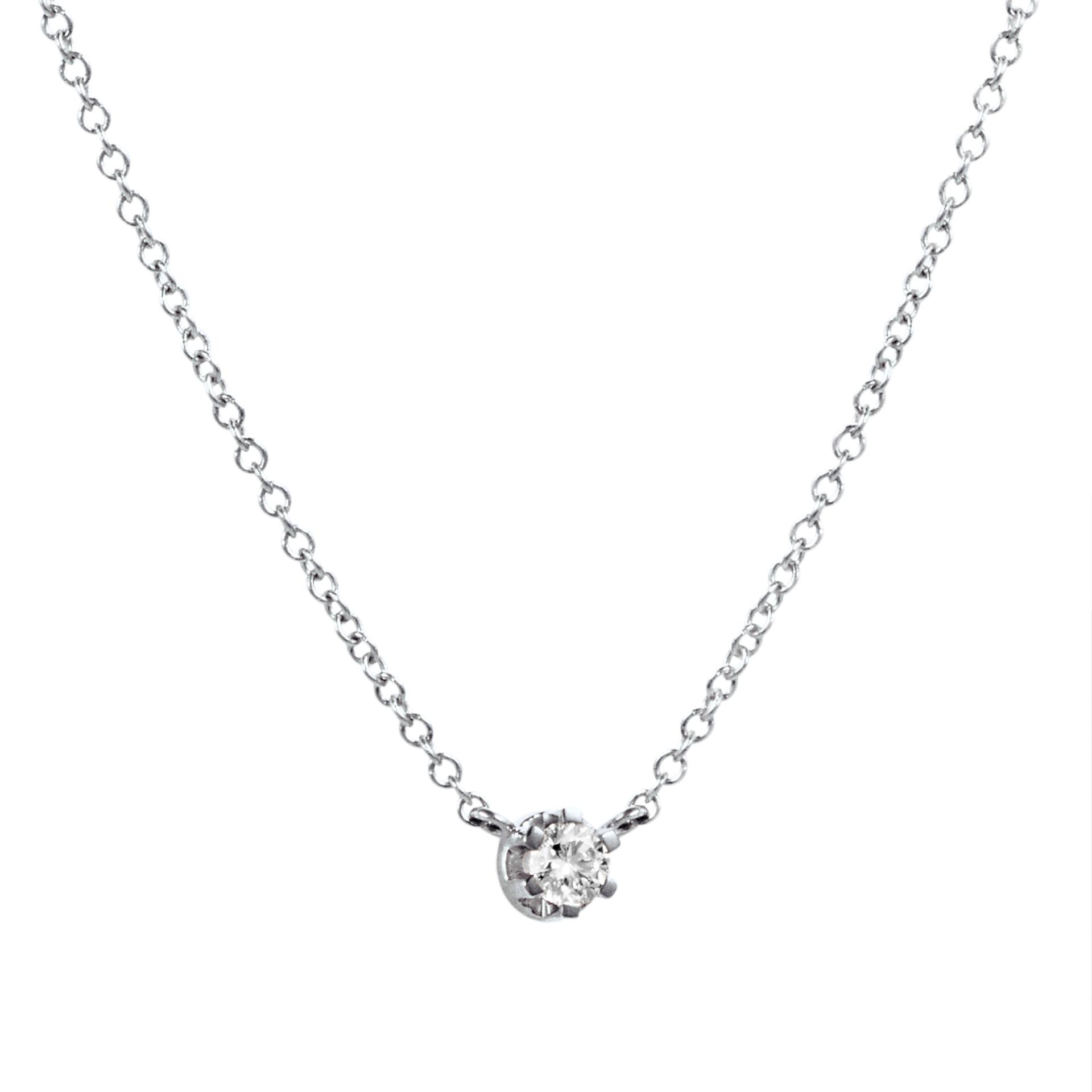 Crown & Stars Necklace 0.19 ct