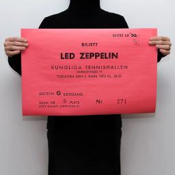 TICKET - Led Zeppelin 1973