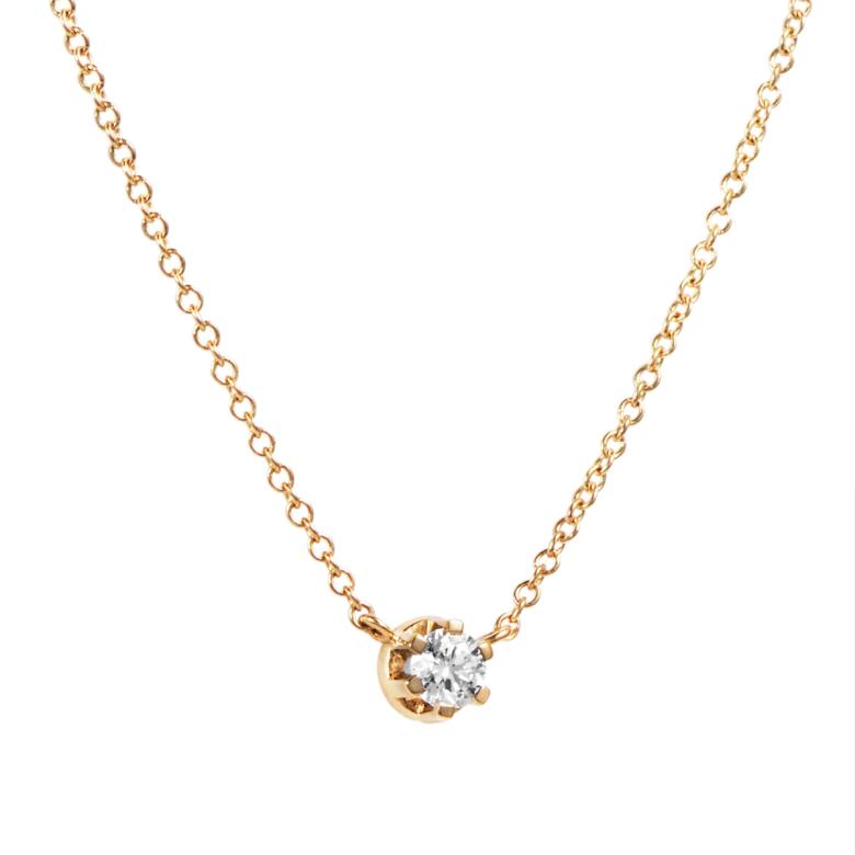 Crown & Stars Necklace 0.30 ct