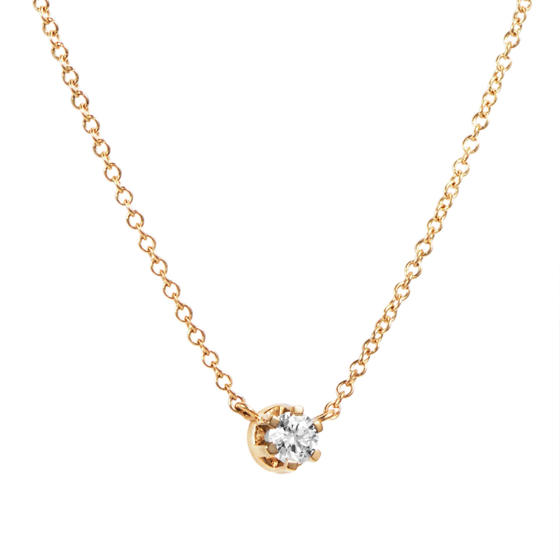 Crown & Stars Necklace 0.30 ct