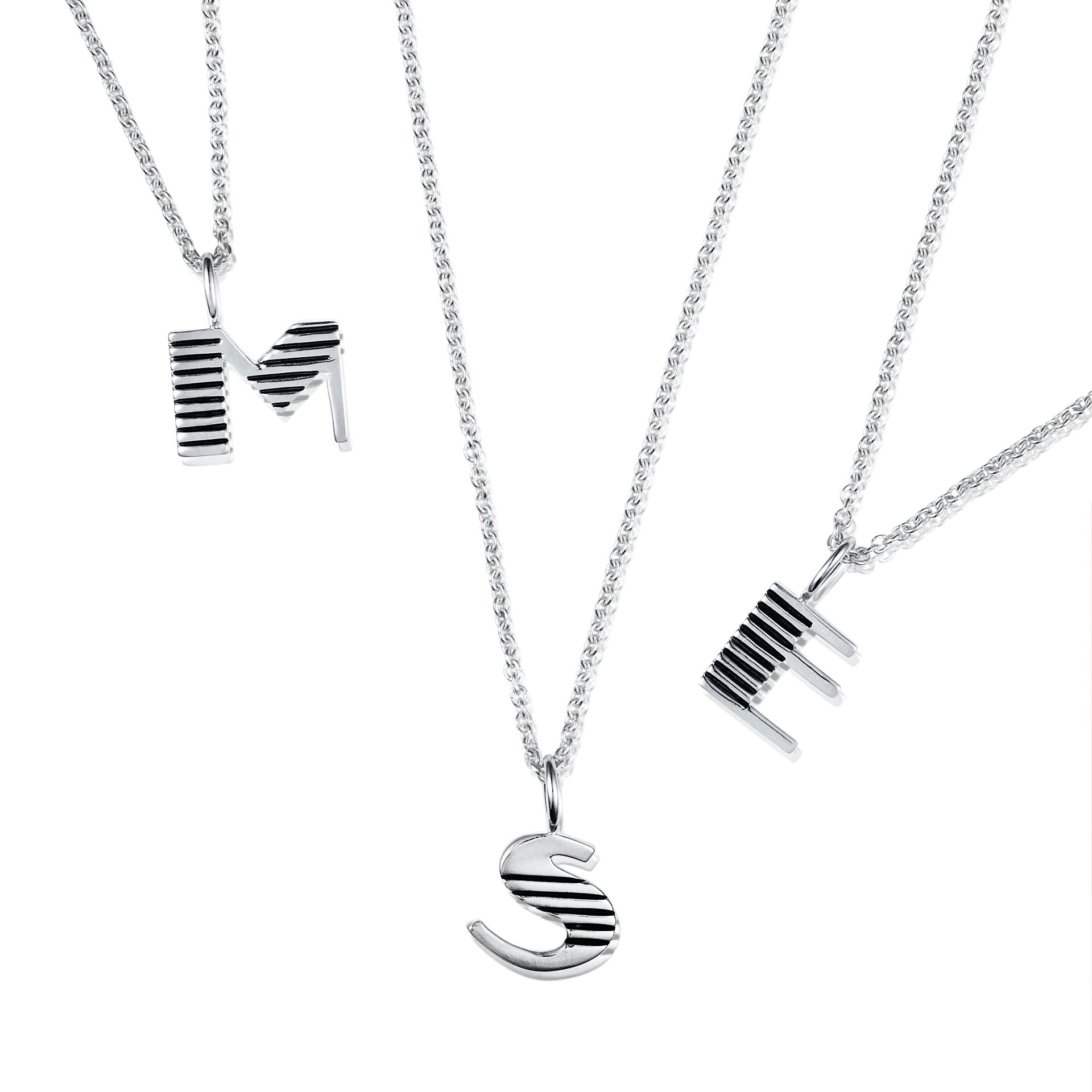 Efva Attling Love Letter with chain SILVER
