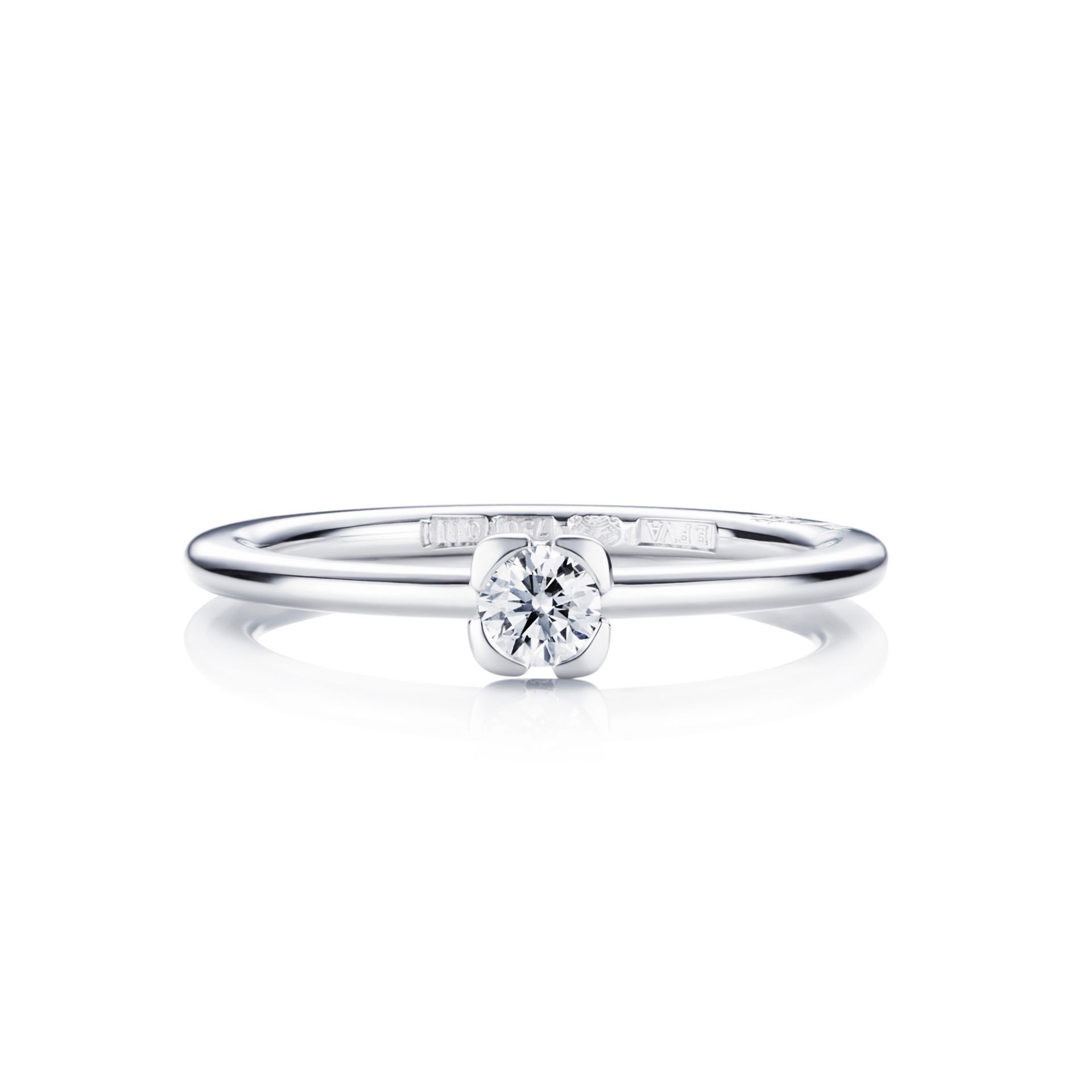 Efva Attling Love Bead Wedding Ring 0.19 ct 21.50 MM - VITGULD