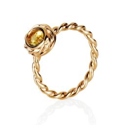 Wrapped Colour Ring - Citrine