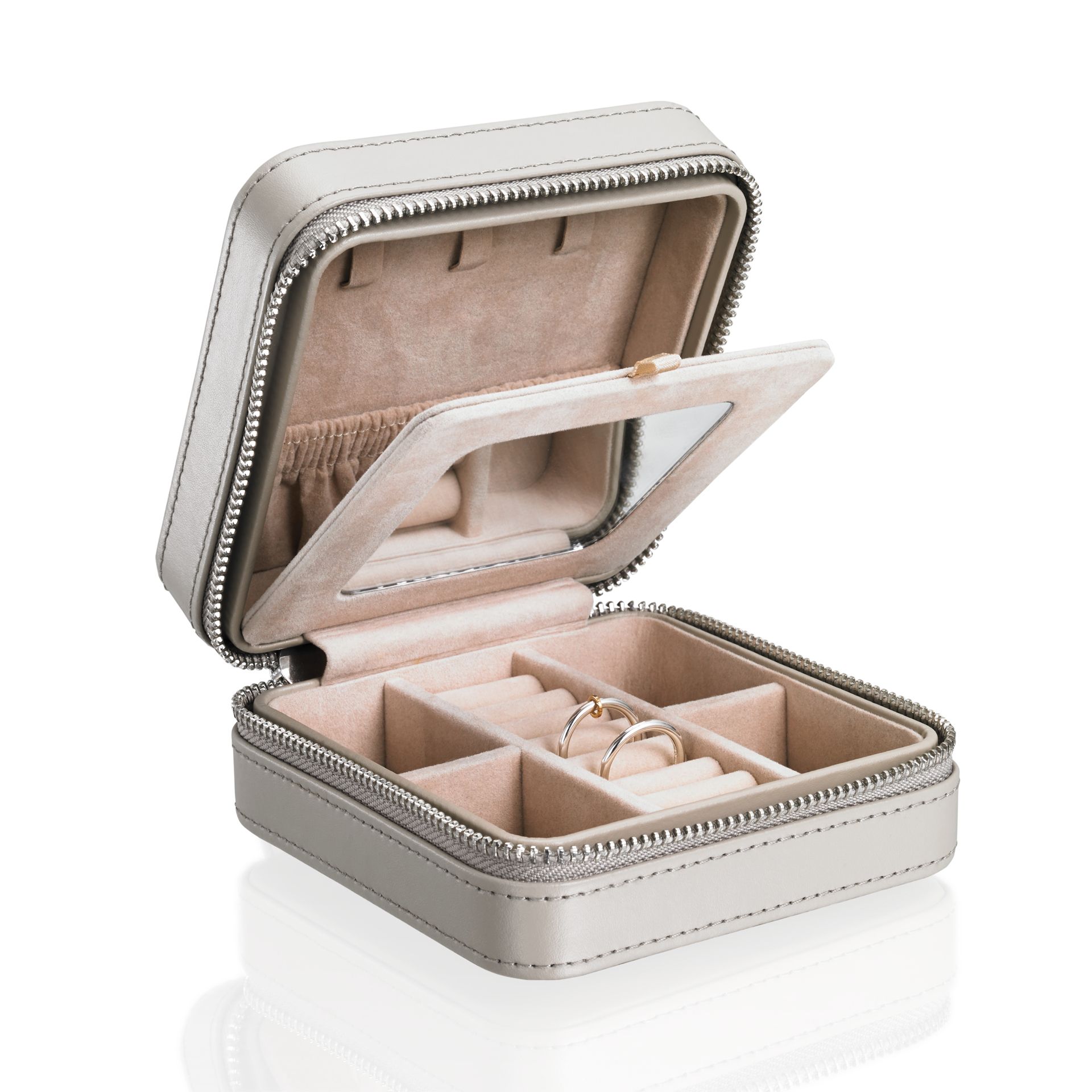 Läs mer om Efva Attling Treasure box - taupe ONE SIZE - LÄDER