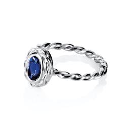 Wrapped Colour Ring - Blue Sapphire