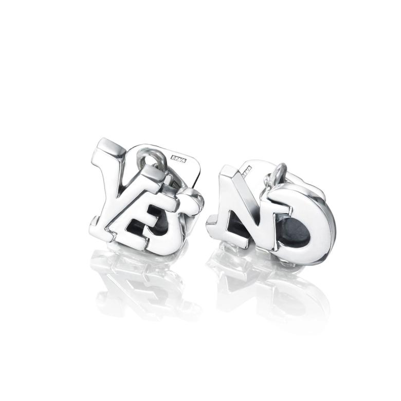 Yes/No Cufflinks.