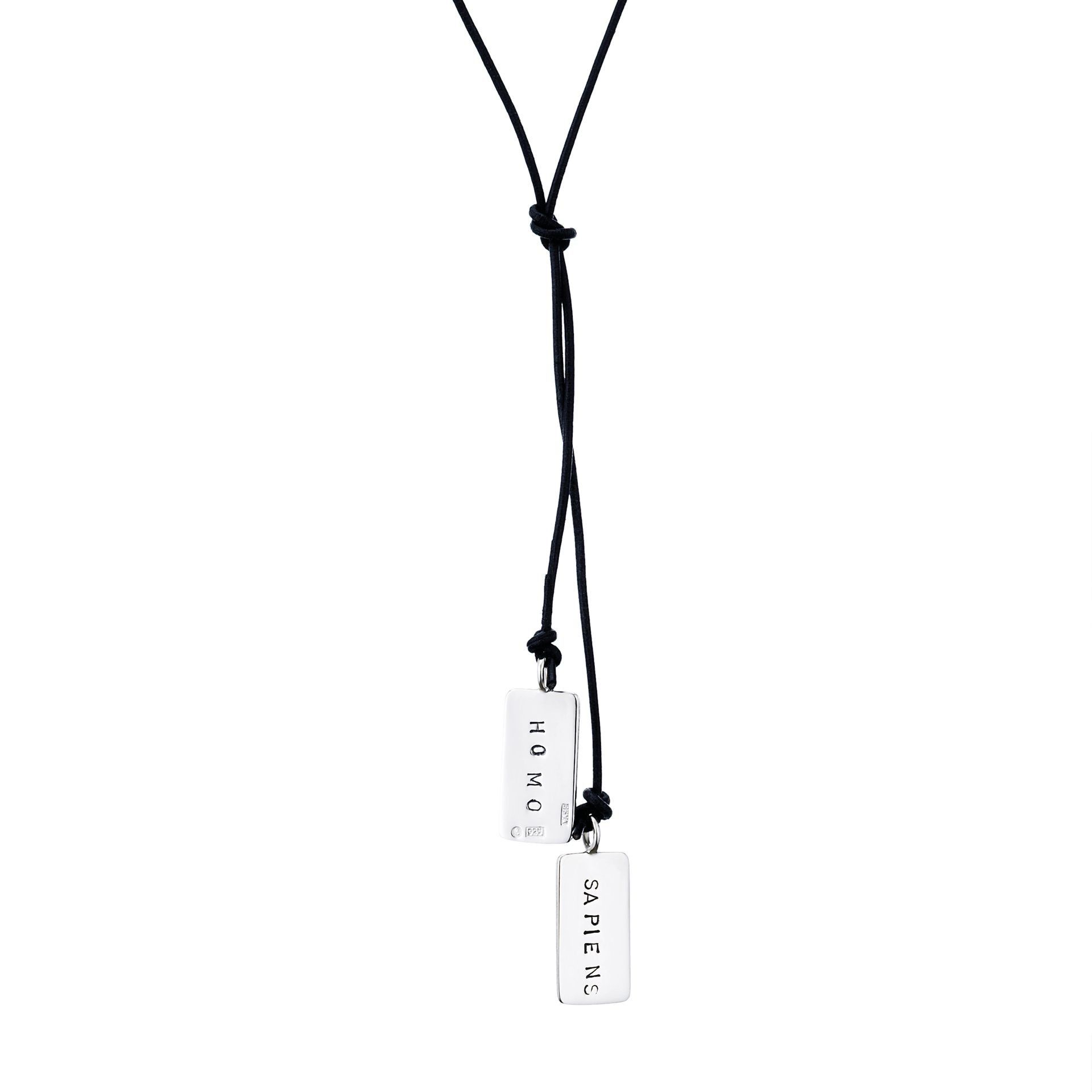 Läs mer om Efva Attling Homo Sapiens Necklace 60 CM - SILVER