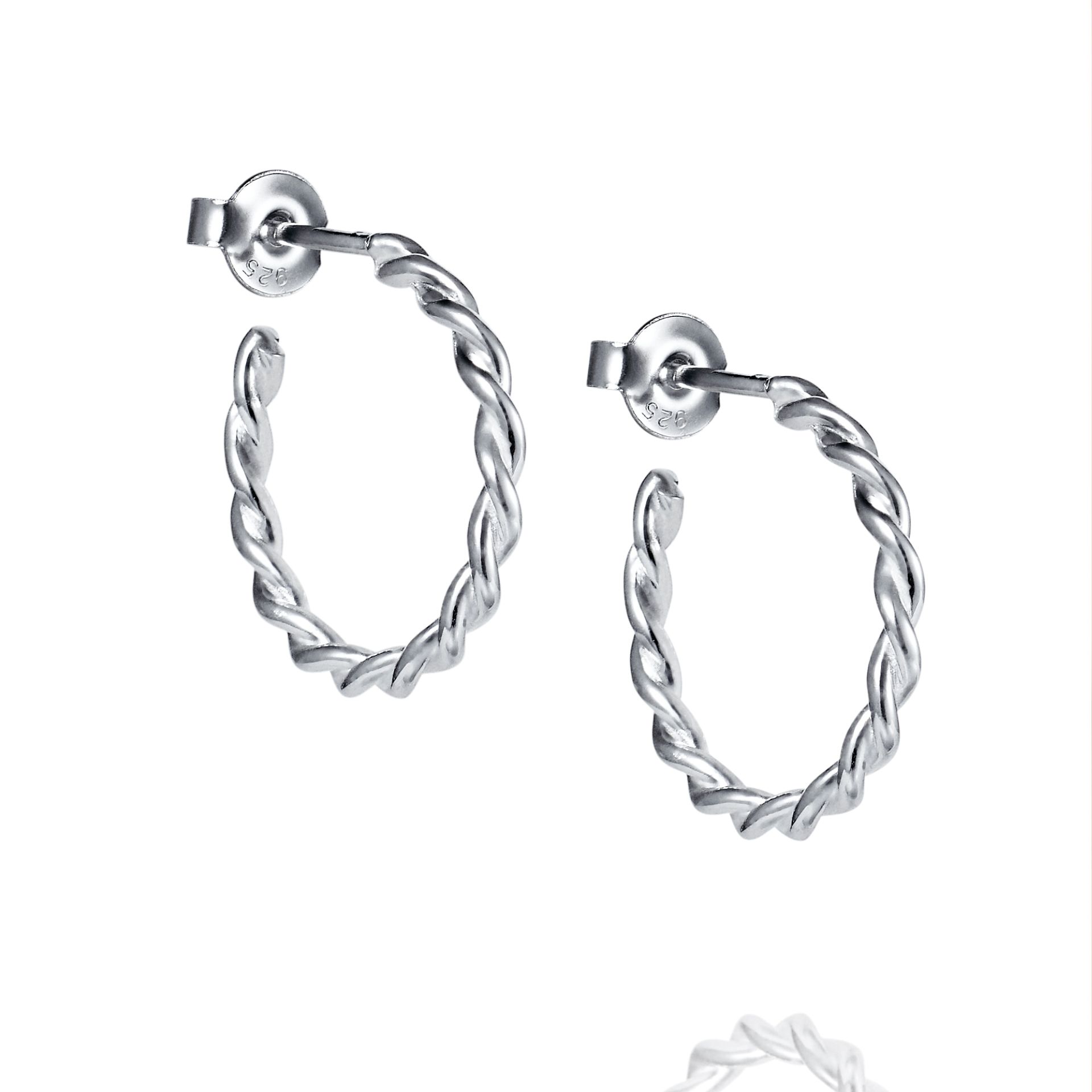 Efva Attling Little Wrapped Hoops ONE SIZE SILVER