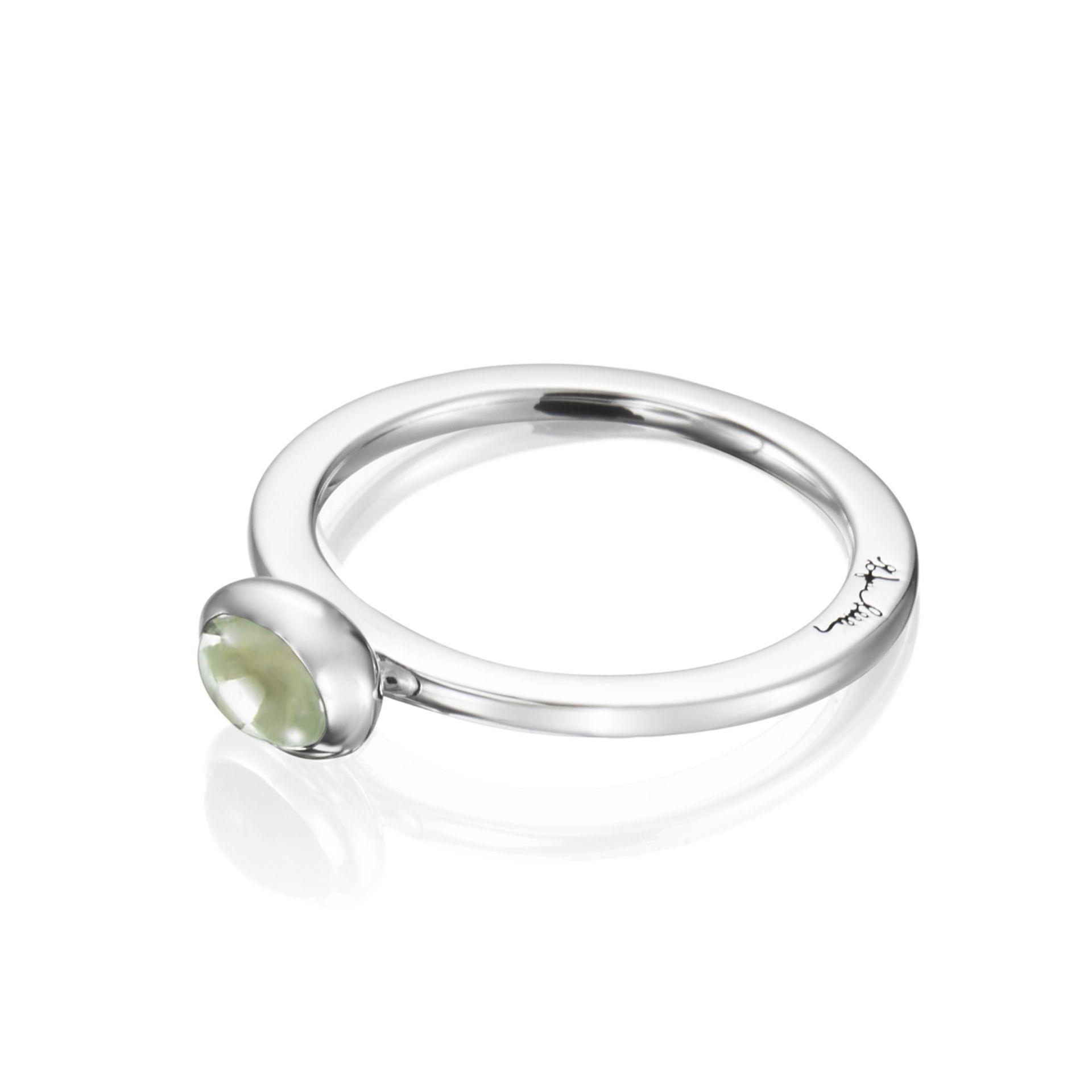 Love Bead Ring - Green Quartz