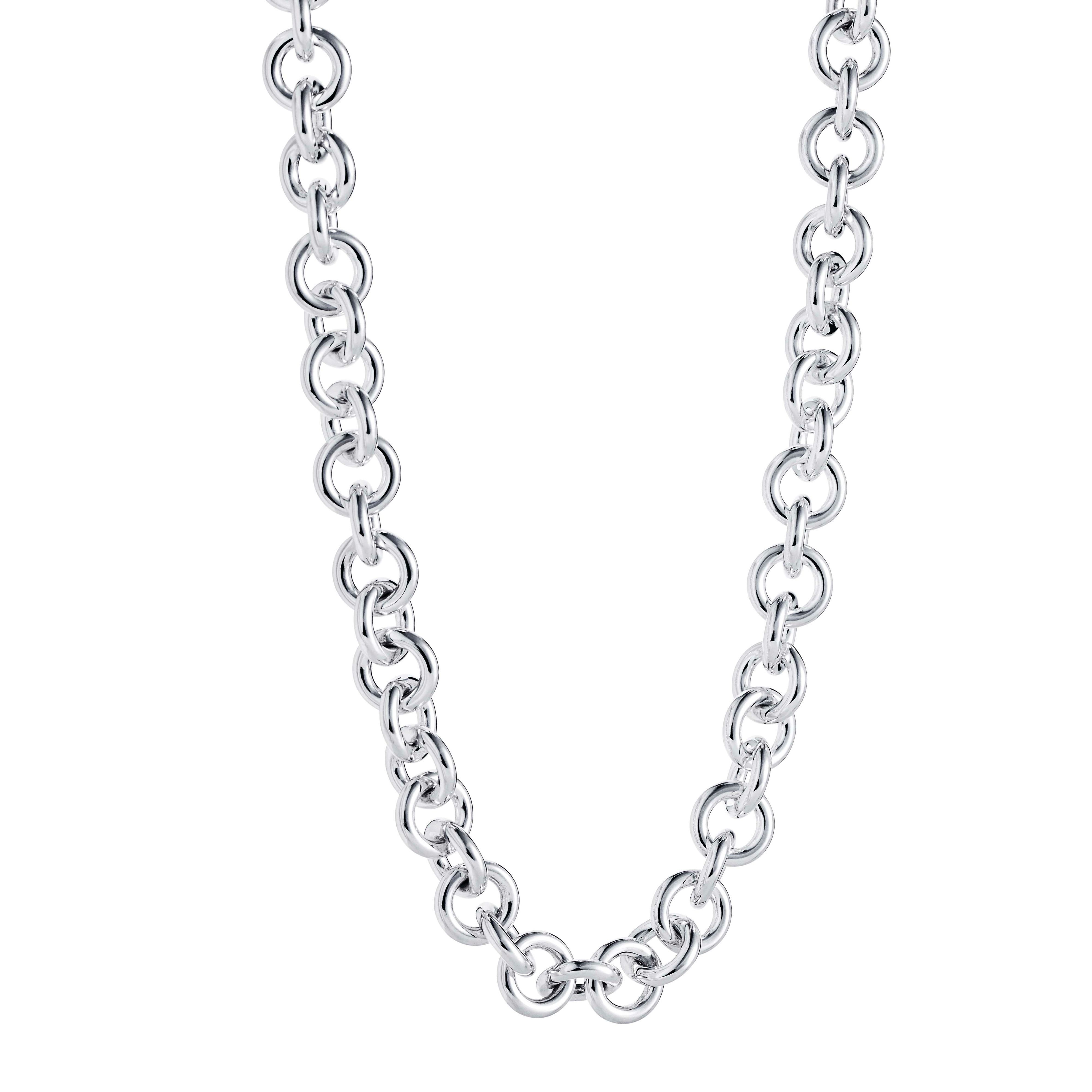 Läs mer om Efva Attling Chain Necklace 50 CM - SILVER