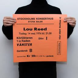 TICKET - Lou Reed