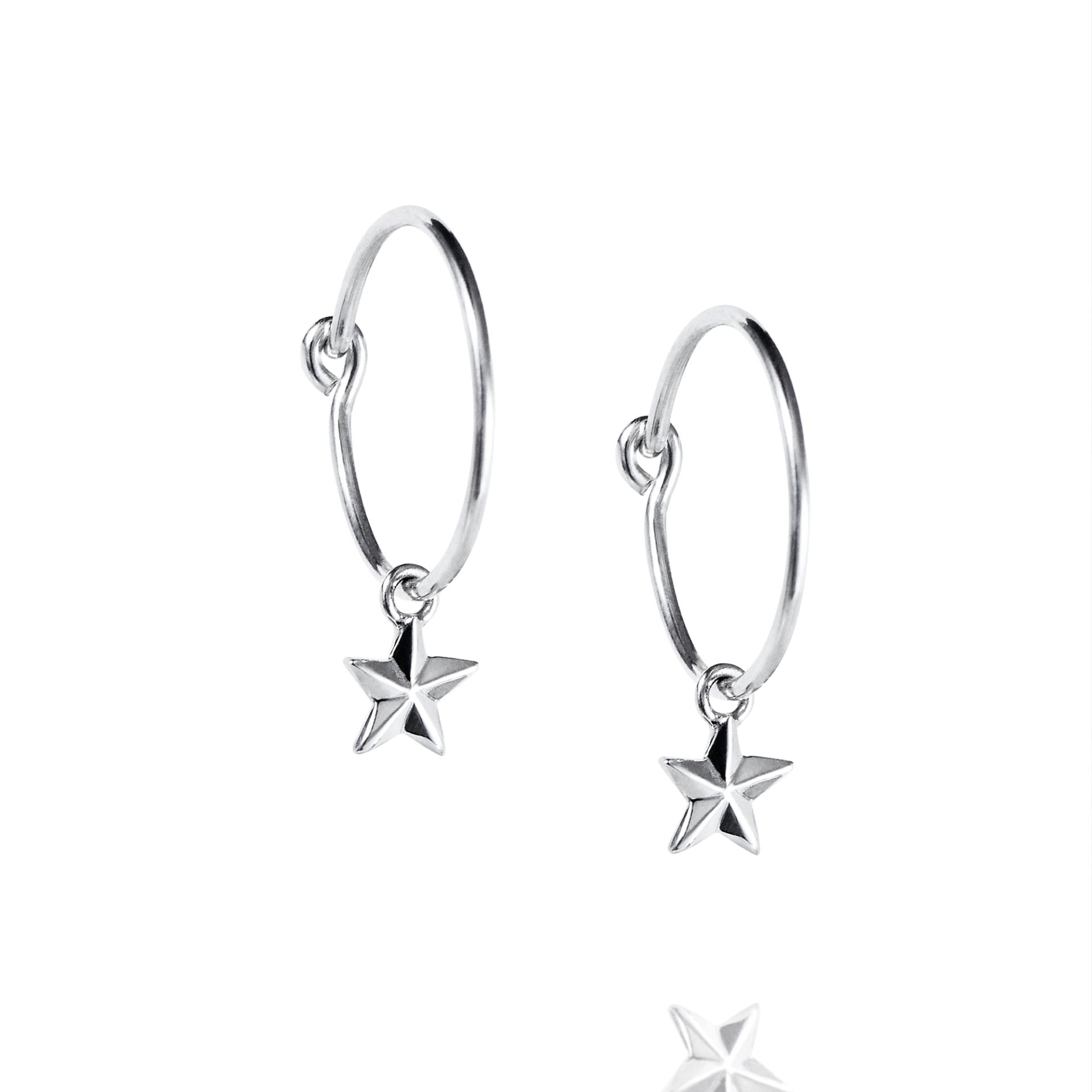 Micro Catch A Falling Star Hoops