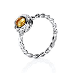 Wrapped Colour Ring - Citrine