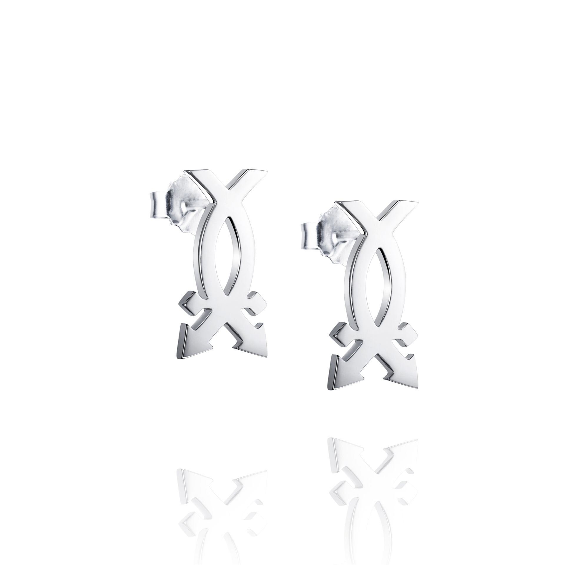 Läs mer om Efva Attling Go Your Own Way Ear - Small. ONE SIZE - SILVER