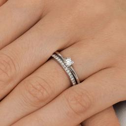 Love Bead Wedding Ring 0.19 ct