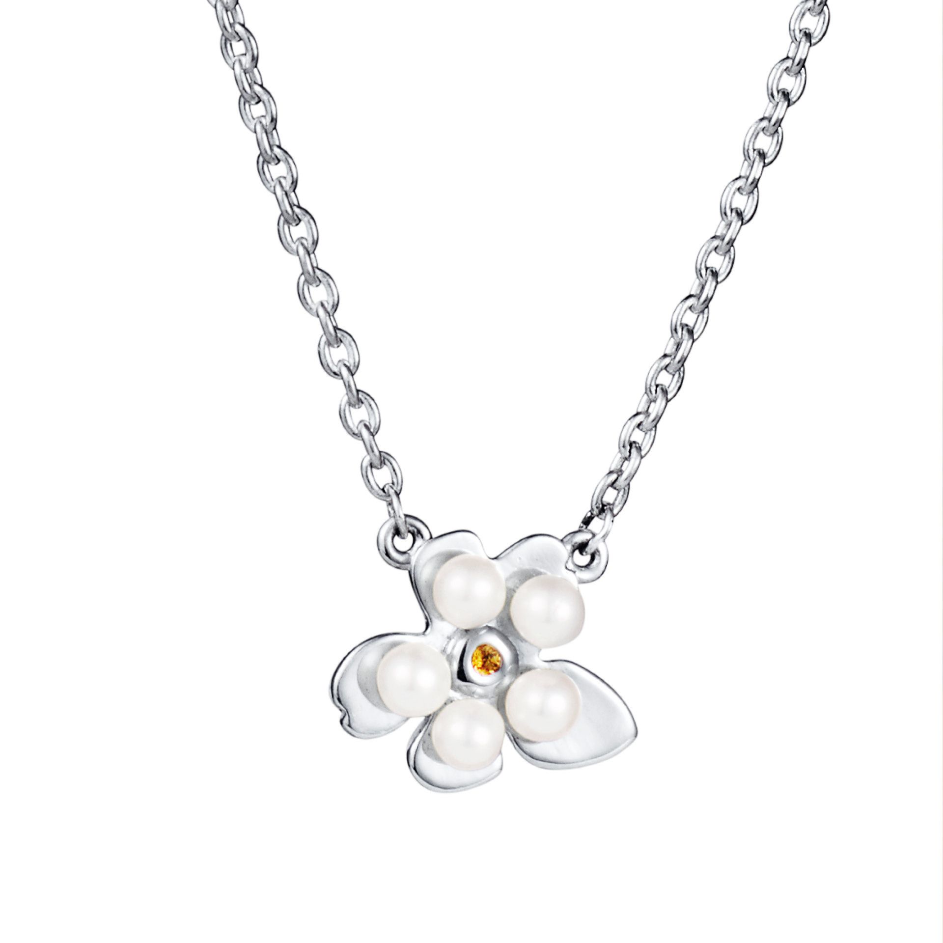 Efva Attling Förgätmigej Necklace 40/42/45 CM – SILVER