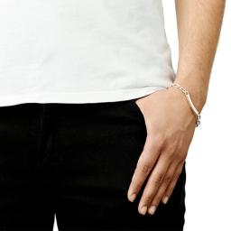 Thin Silver Bracelet - Take No Shit