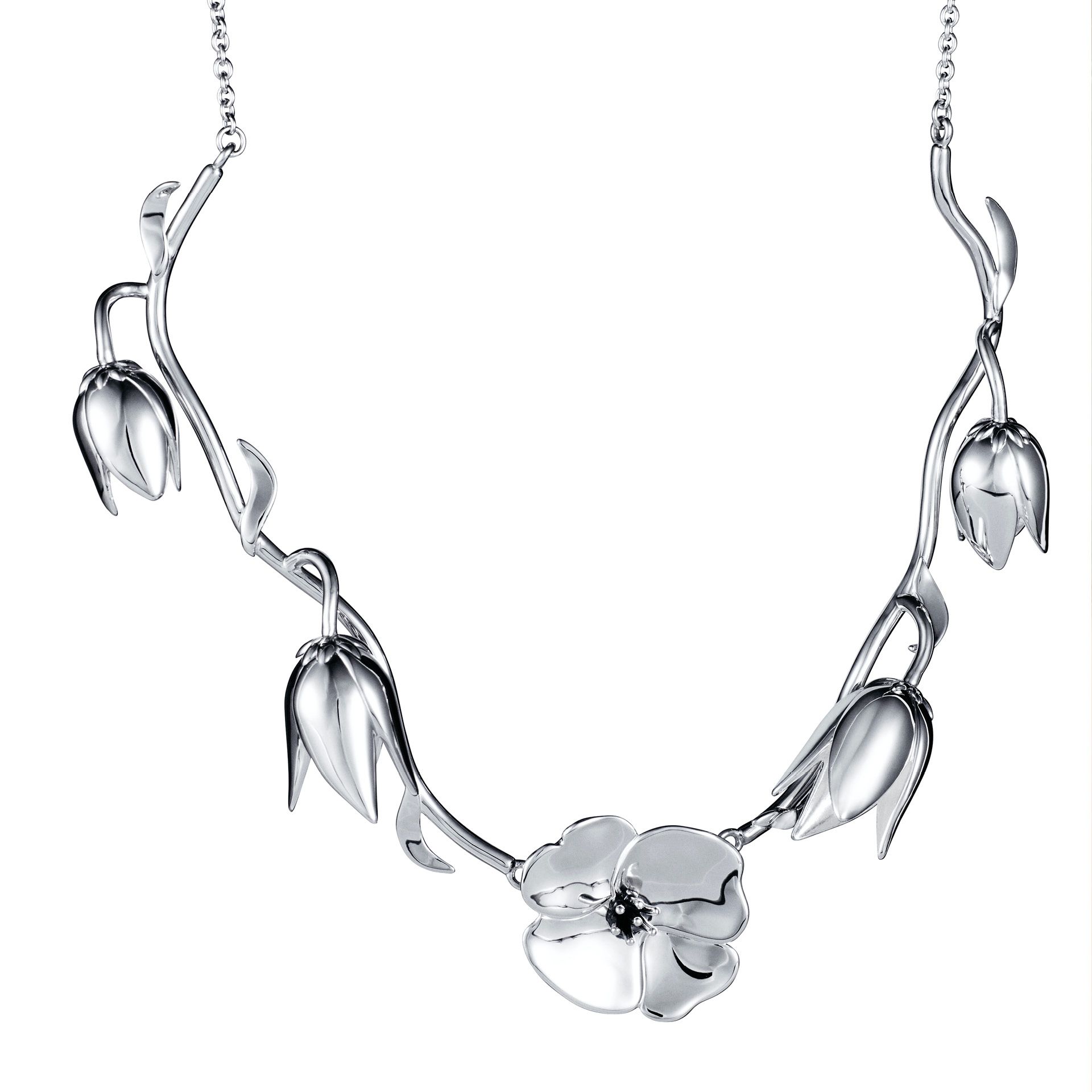 Efva Attling Helleborus Collier 40/42/45 CM – SILVER