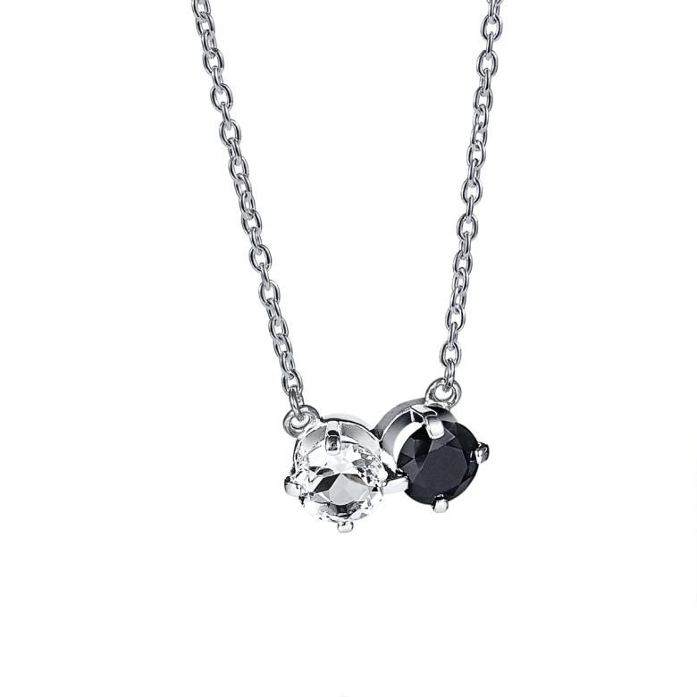 The Storm & I Necklace Crystal Q./Onyx