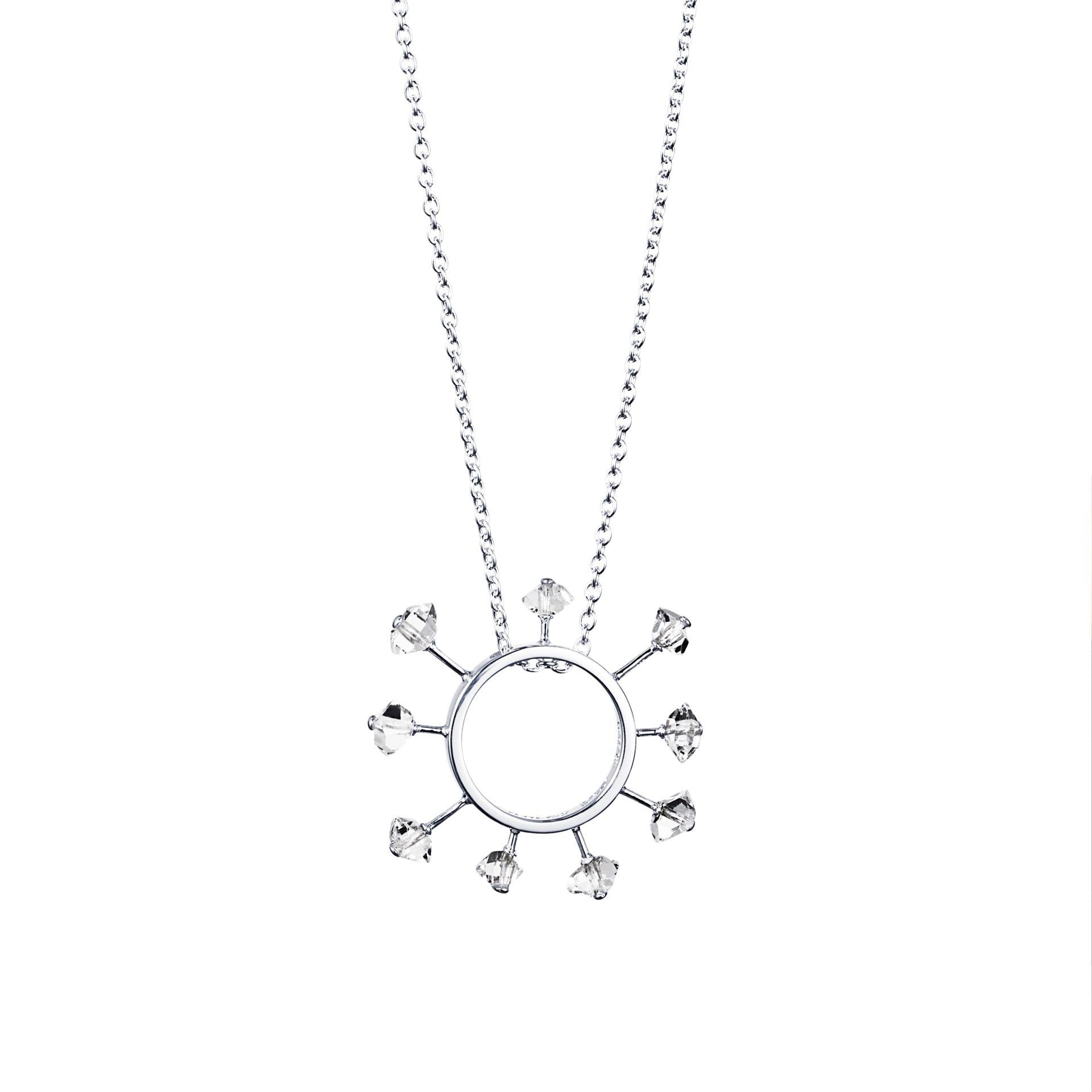 Läs mer om Efva Attling Here Comes The Sun Necklace 42/45 CM - SILVER