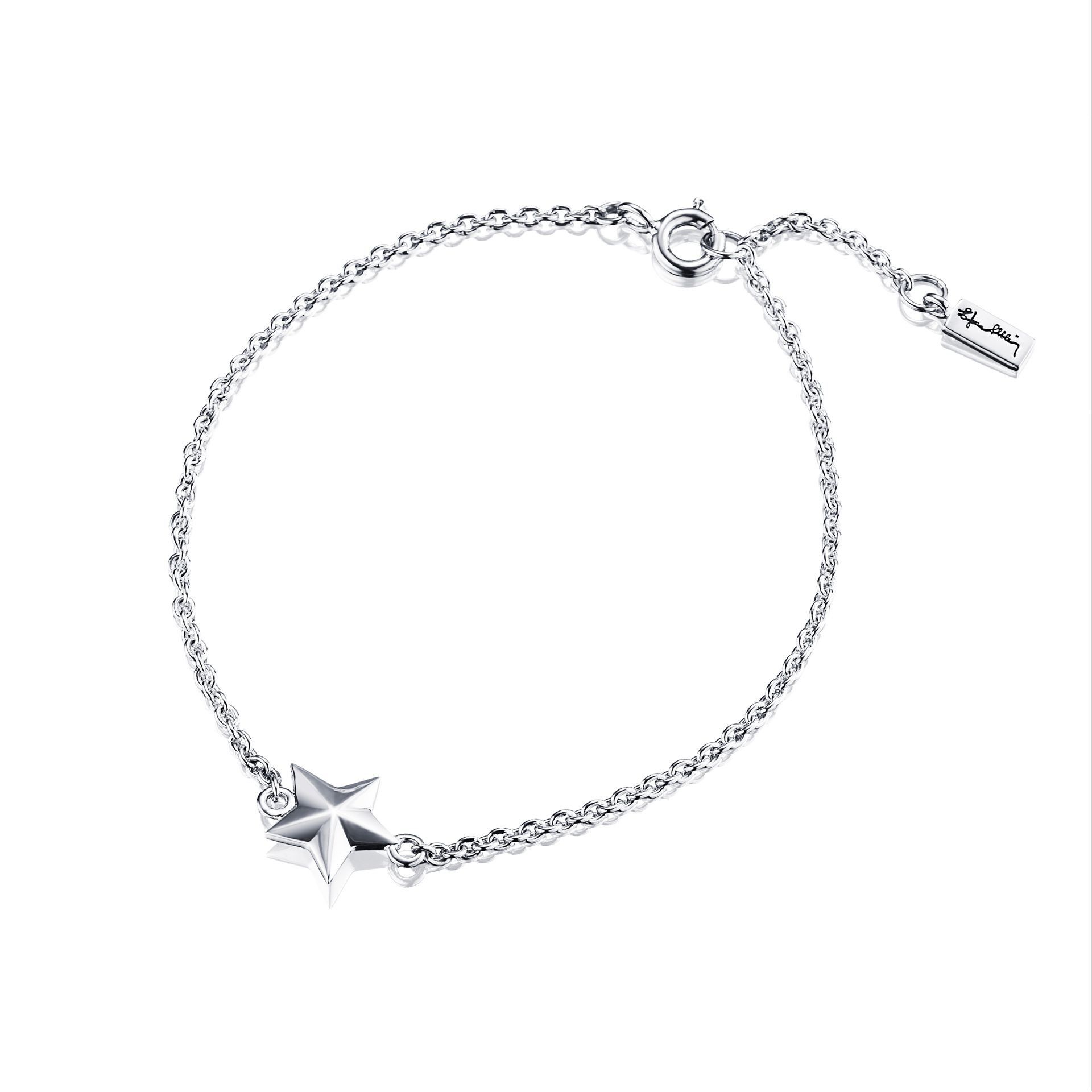 Läs mer om Efva Attling Catch A Falling Star Bracelet 15/17.5/19 CM - SILVER