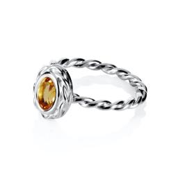 Wrapped Colour Ring - Citrine