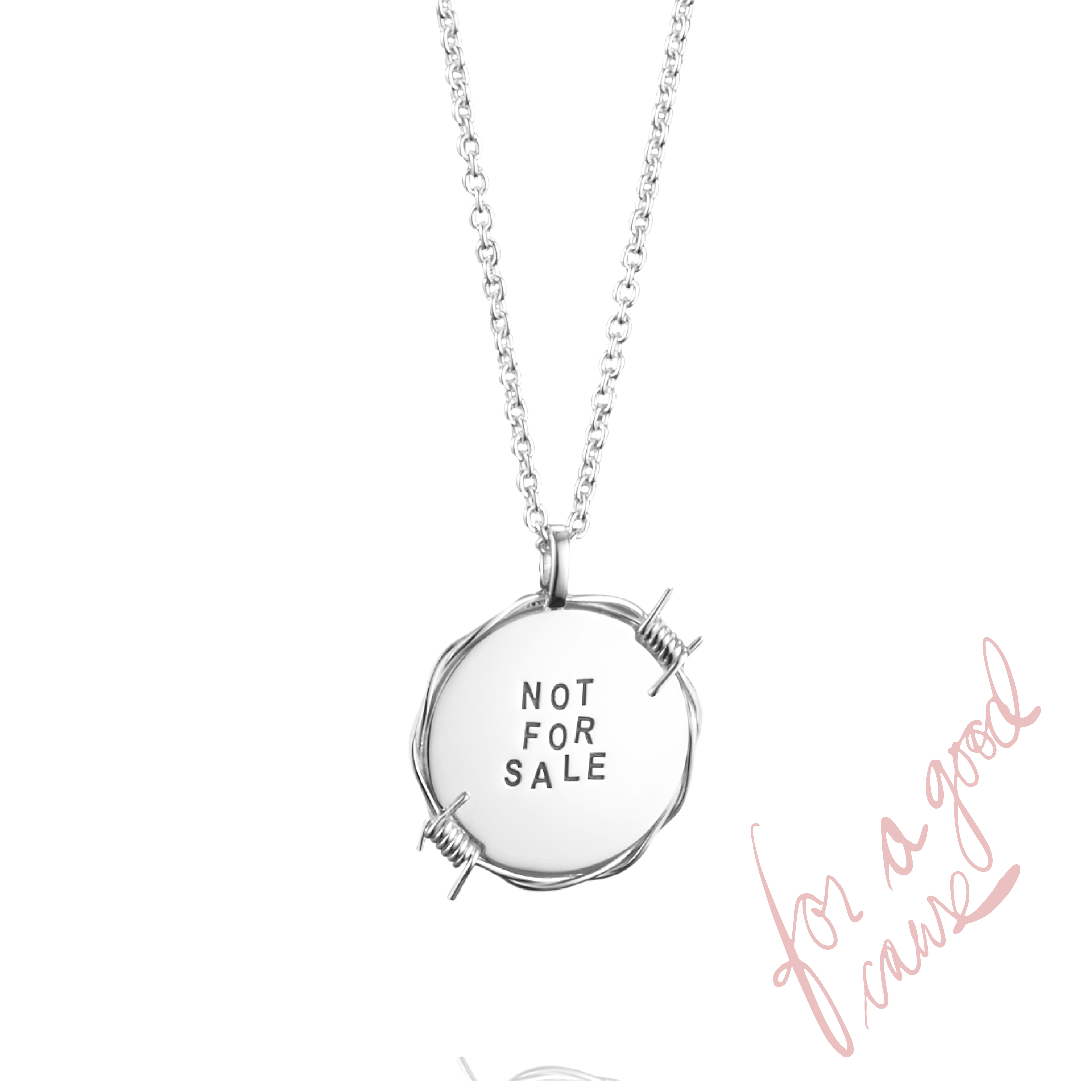 Efva Attling Not For Sale Pendant-70 CM SILVER