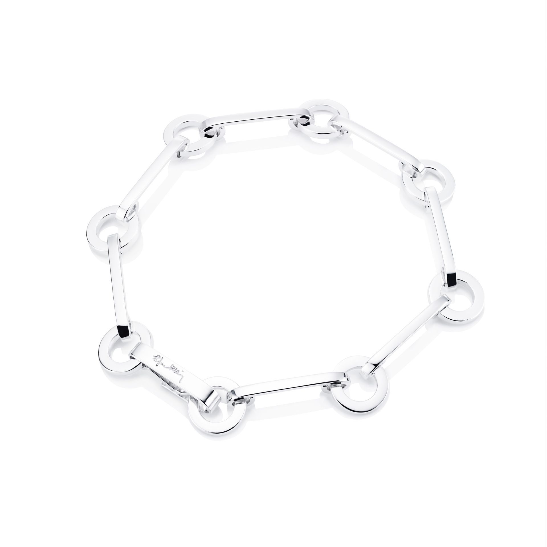 Läs mer om Efva Attling Ring Chain Bracelet 20 CM - SILVER