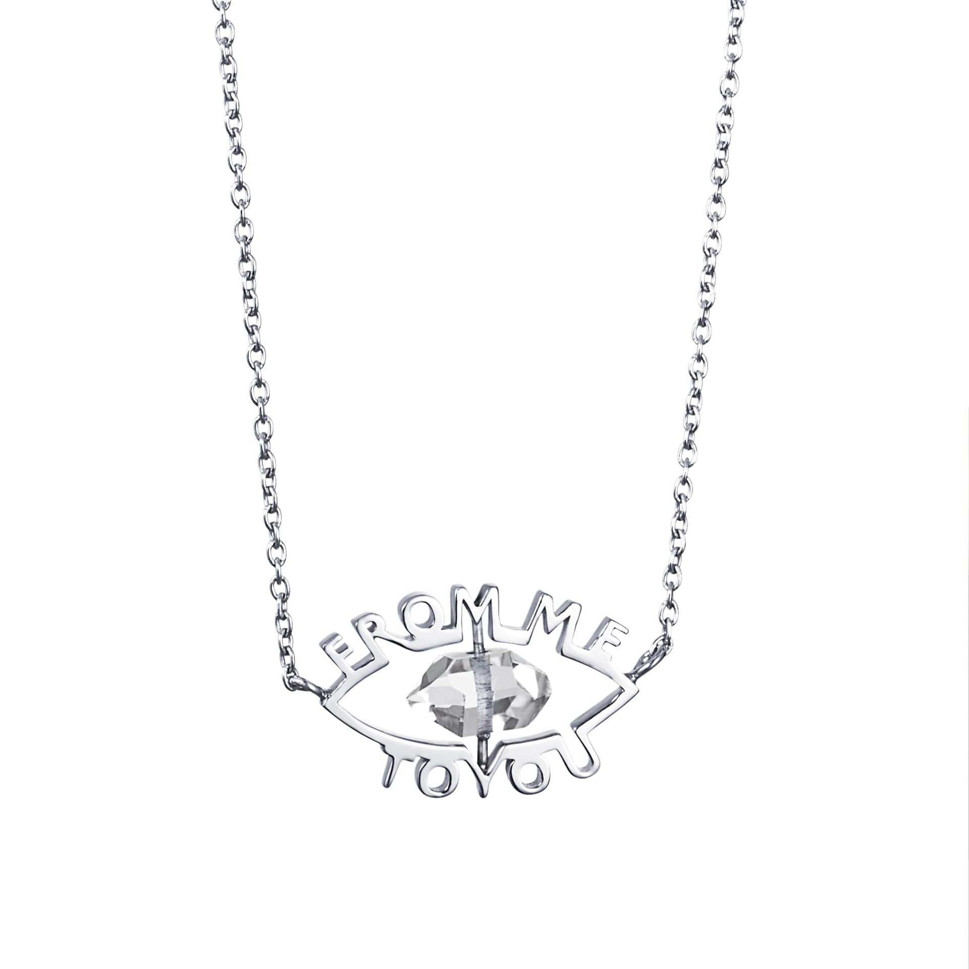 Efva Attling From Me To You Necklace. 42/45 CM - SILVER