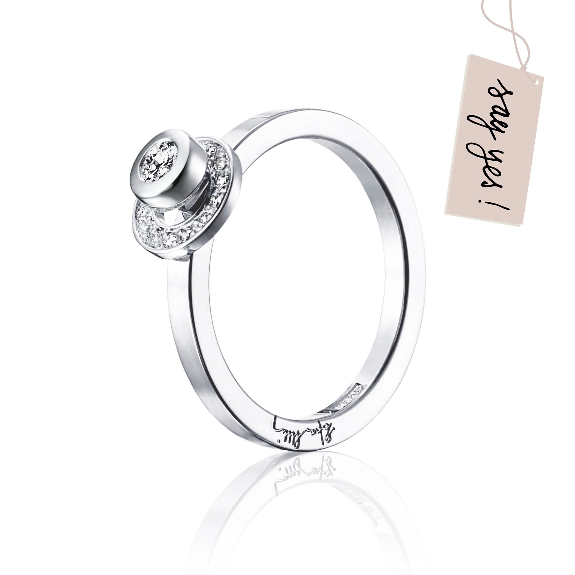 Läs mer om Efva Attling AVO Wedding Ring 17.50 MM - HYRA RING: SILVER