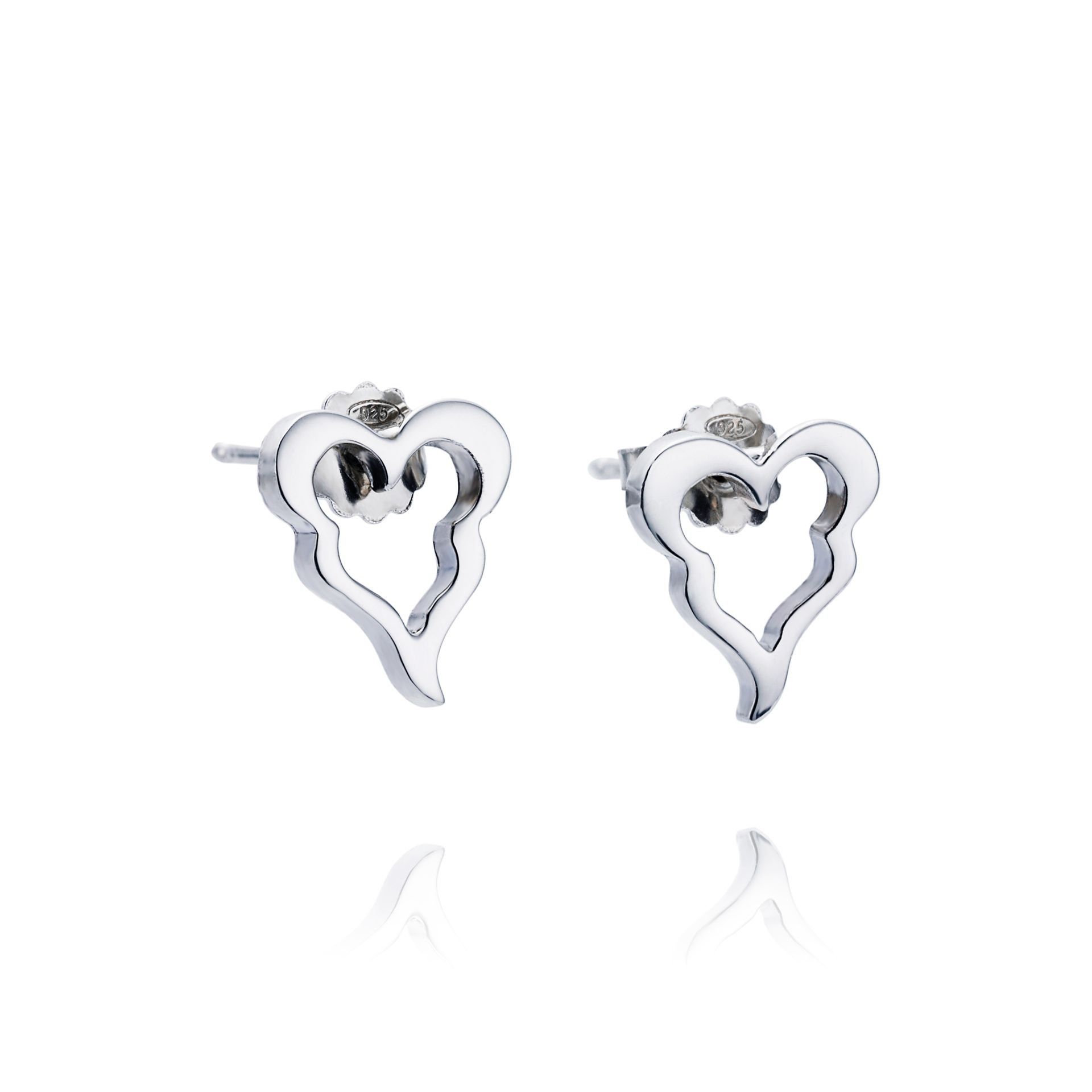 Läs mer om Efva Attling Crazy Heart Ear ONE SIZE - SILVER