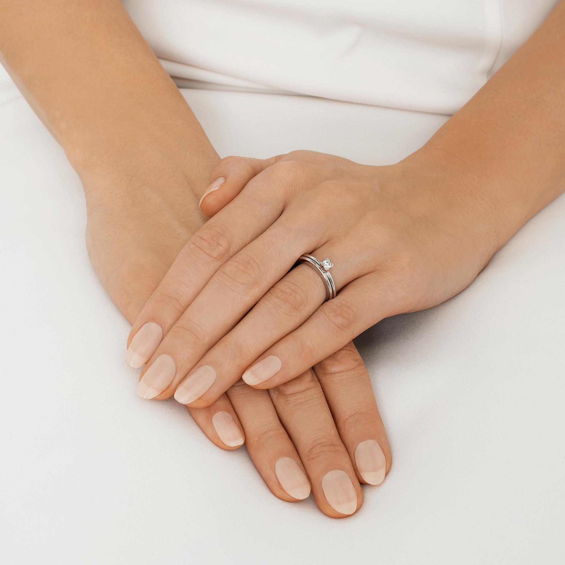 Love Bead Wedding Ring 0.19 ct