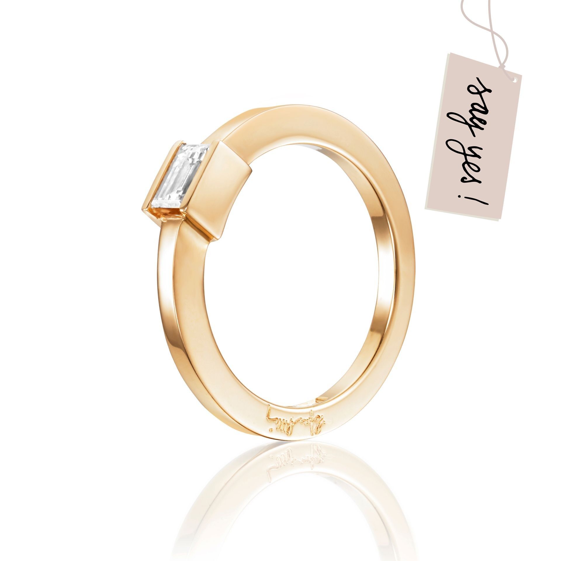 Läs mer om Efva Attling Deco Wedding Ring 17.50 MM - HYRA RING: GULD