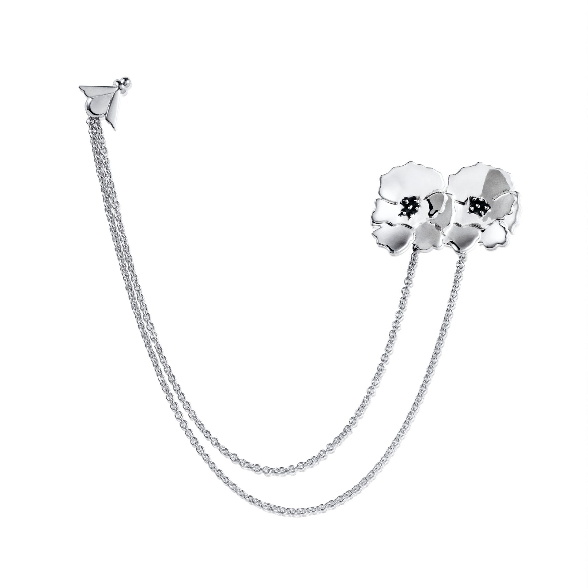 Efva Attling Anemone Brooch ONE SIZE – SILVER