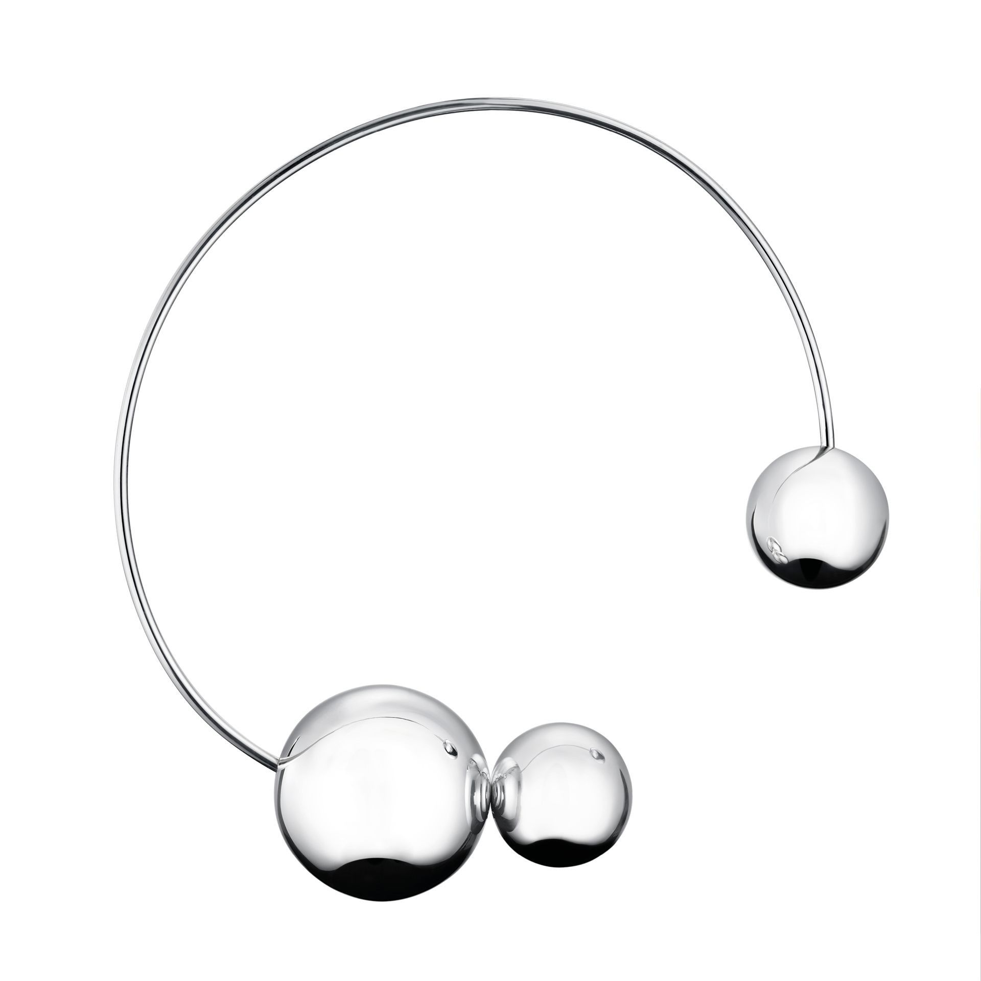 Läs mer om Efva Attling Balls Collier ONE SIZE - SILVER