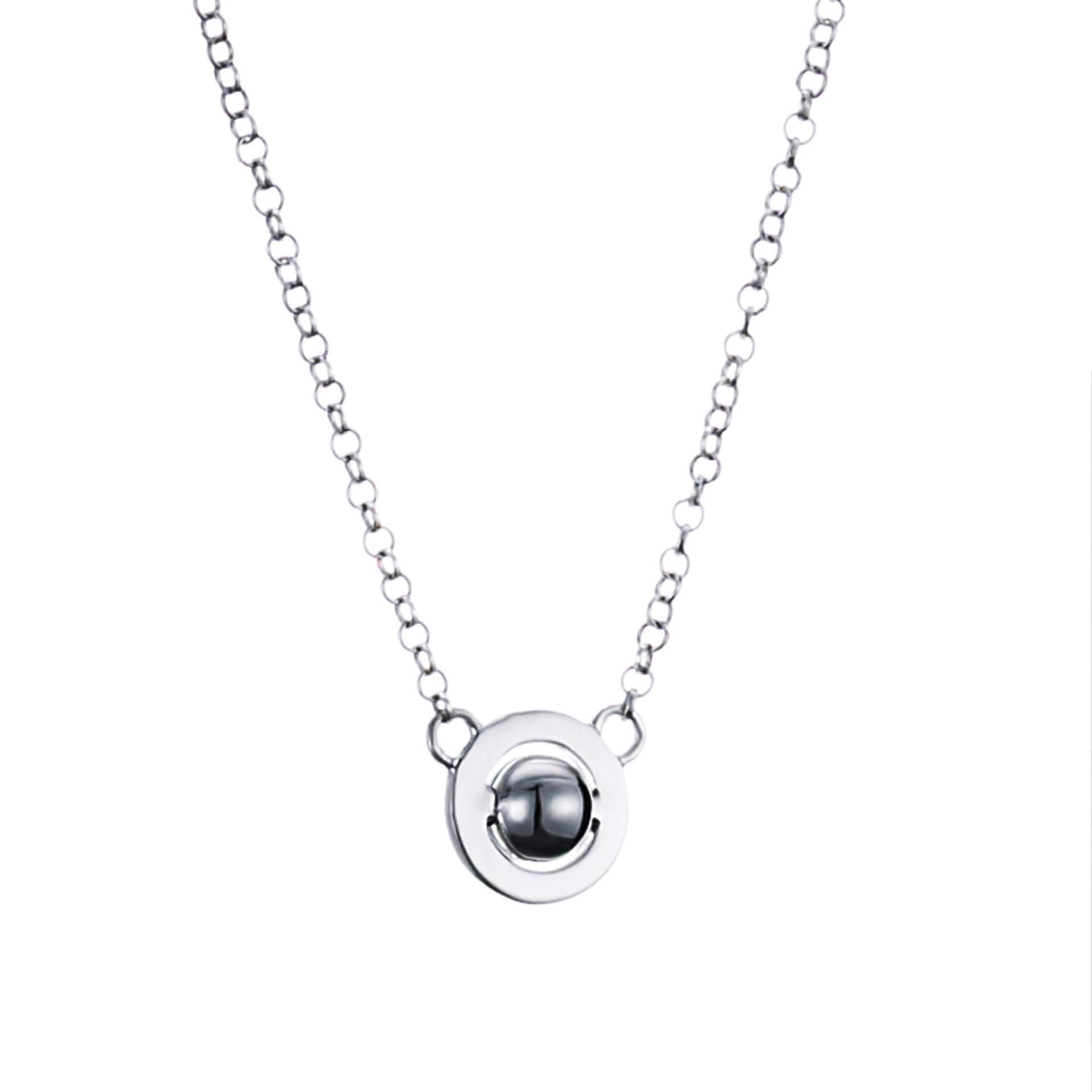 Läs mer om Efva Attling Mini Planet Necklace 42/45 CM - SILVER