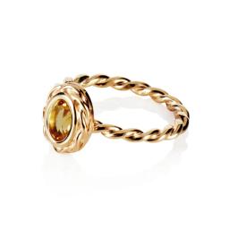 Wrapped Colour Ring - Citrine