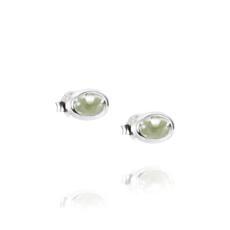 Love Bead Ear - Green Quartz