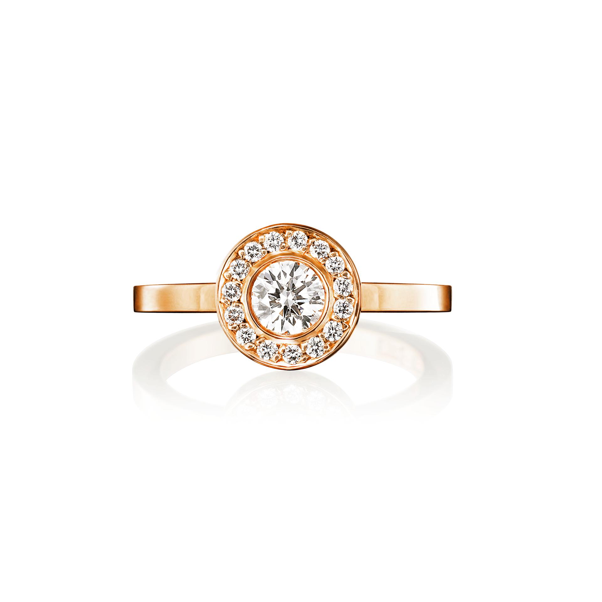 WEDDING & STARS RING 0.40 CT