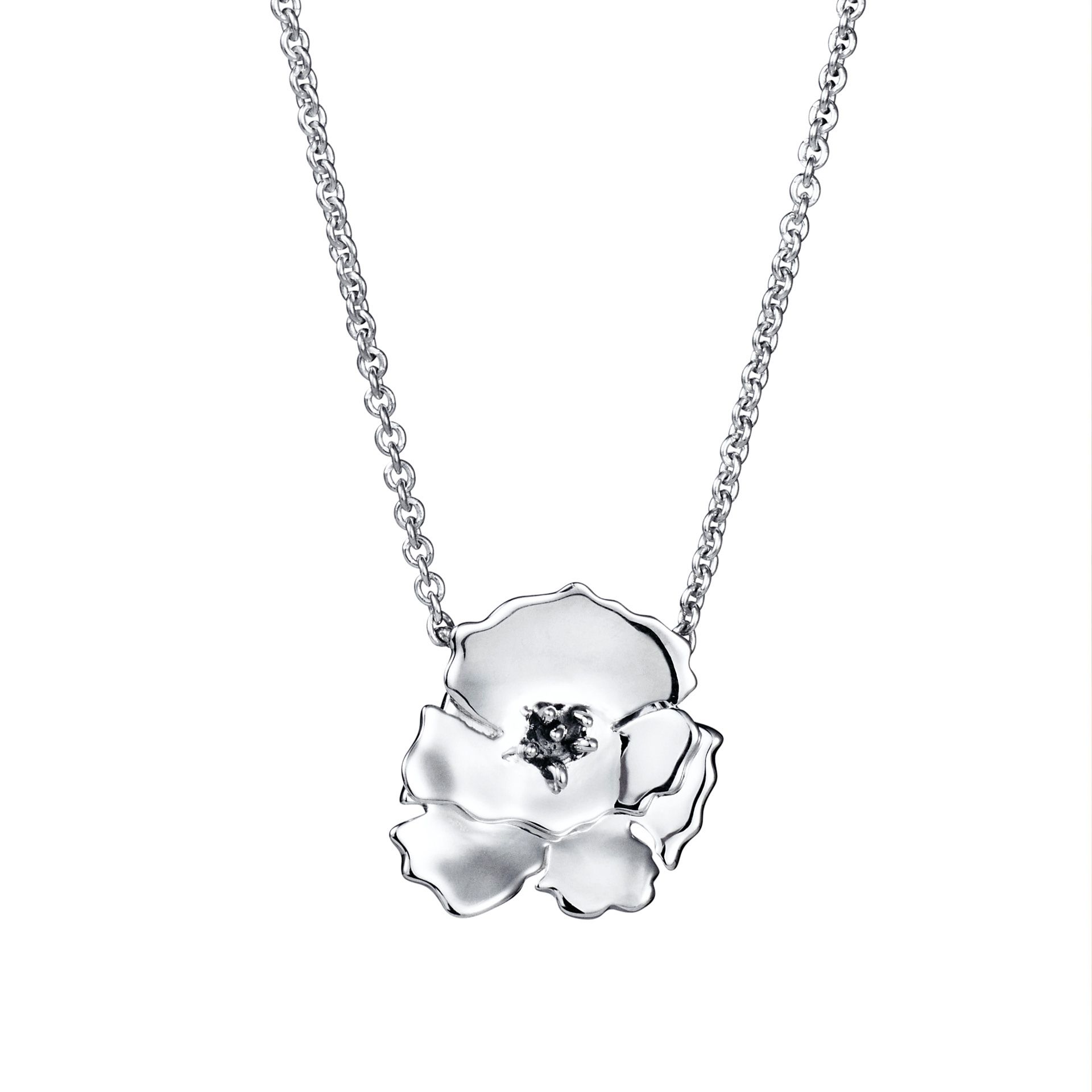 Efva Attling Anemone Necklace 40/42/45 CM – SILVER