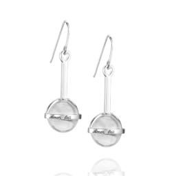 Amor Fati Globe Earrings-Crystal Quartz.