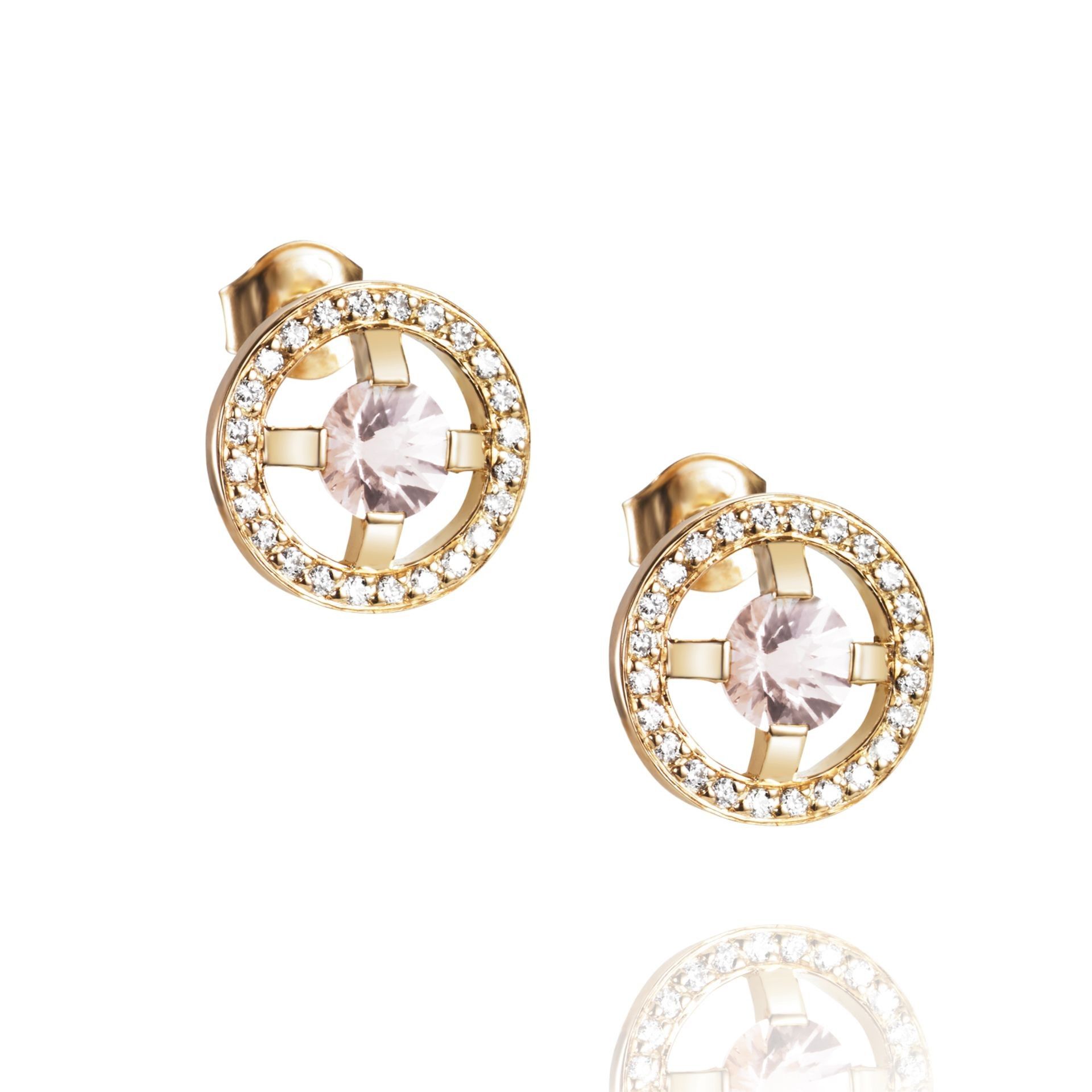 Efva Attling Pink Stars Ear-ONE SIZE GULD