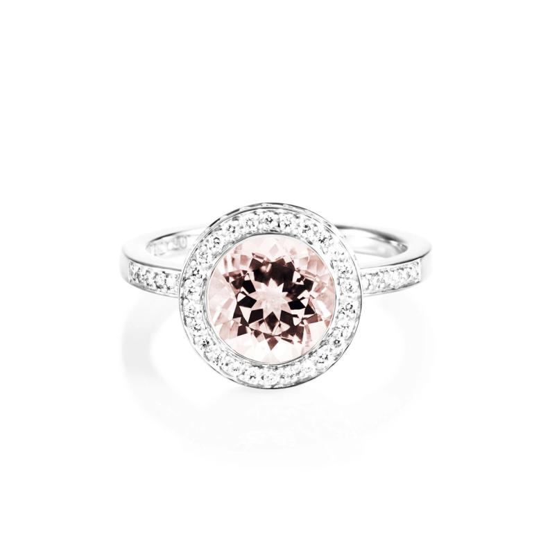 Halo Ring - Morganite