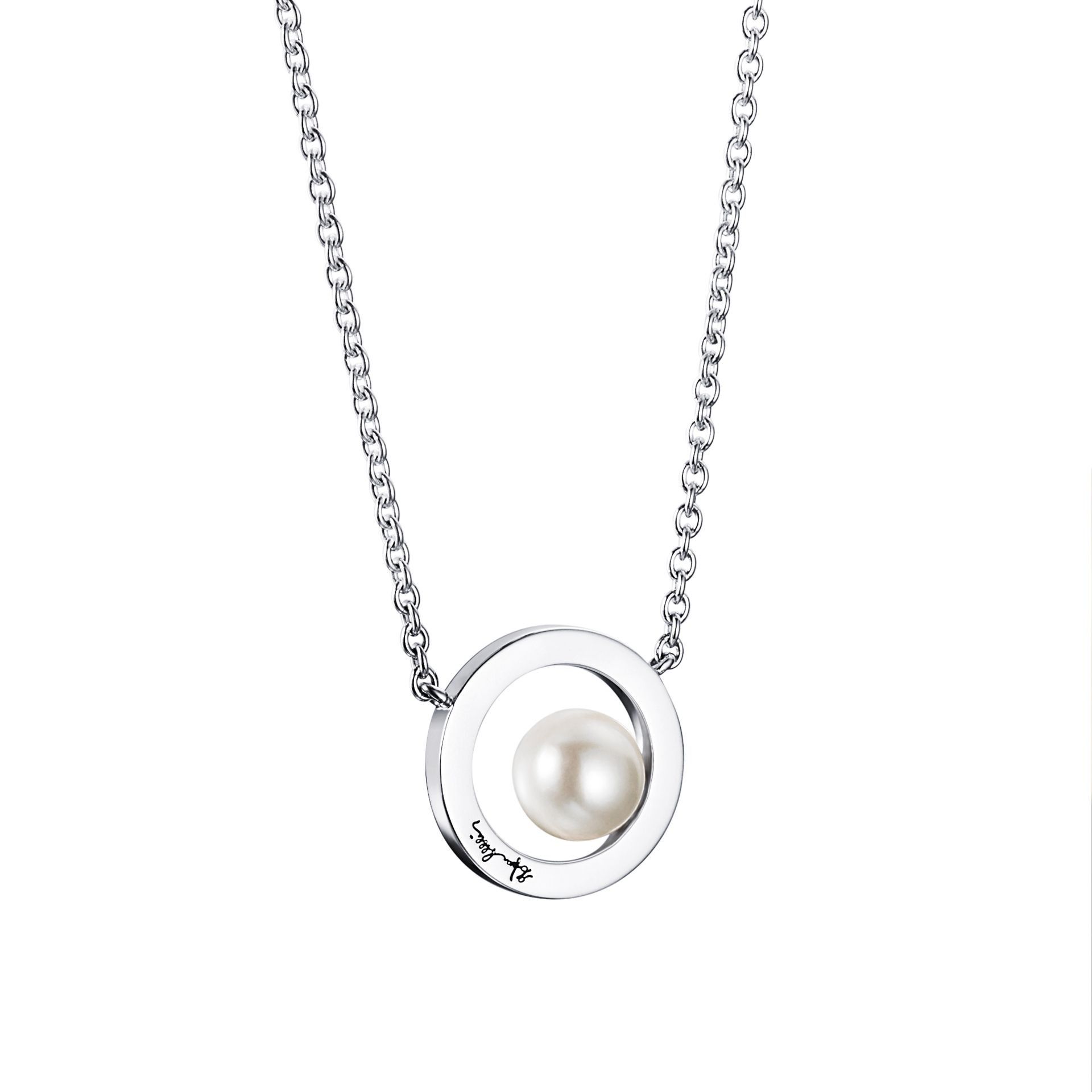 Efva Attling 60's Pearl Necklace 42/45 CM - SILVER
